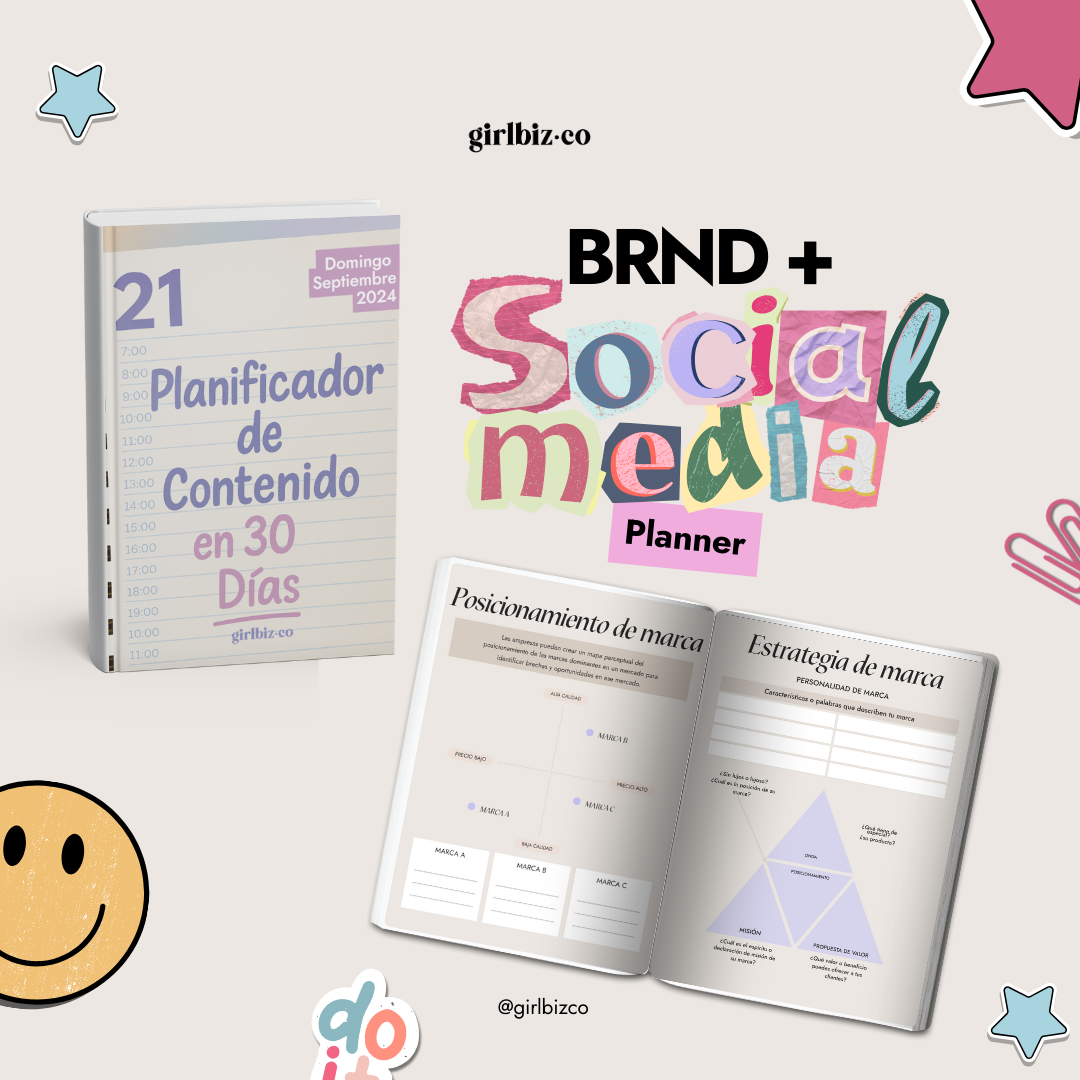 🧠 Brand + Social Media Planner — La herramienta que tu negocio necesita para tener orden, dirección y claridad