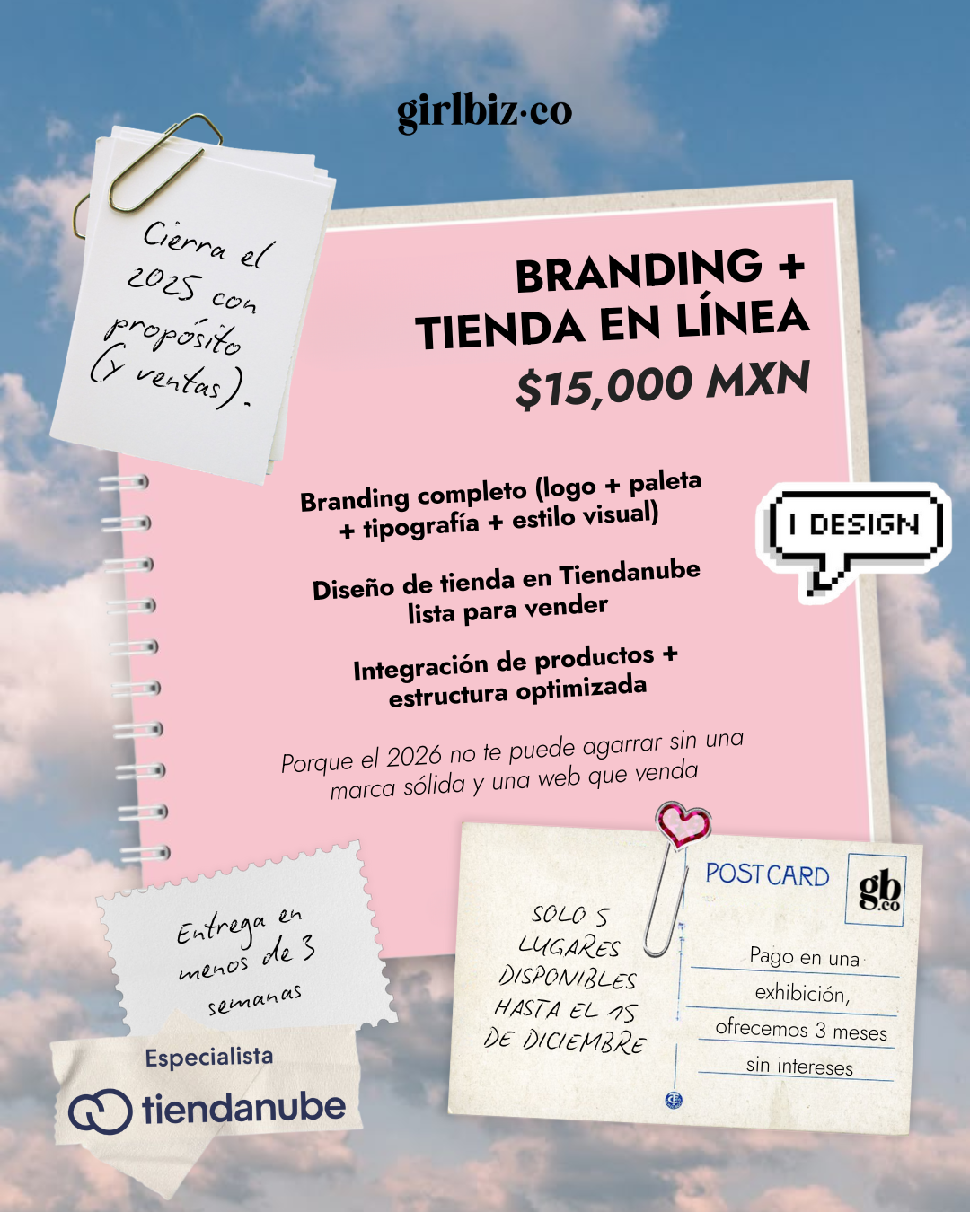 PROMO DE CIERRE DE AÑO💫: BRANDING + TIENDANUBE
